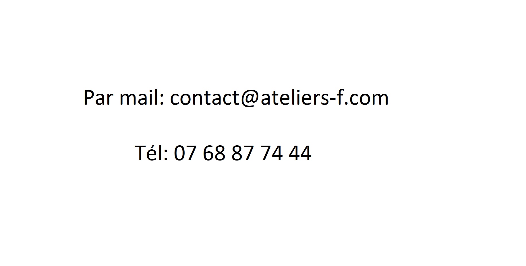 information de contact